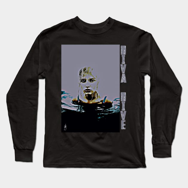 Diva Dive Long Sleeve T-Shirt by Share_1